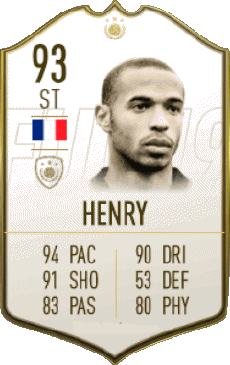 Multimedia Videogiochi F I F A - Giocatori carte Francia Thierry Henry 