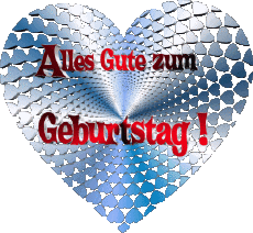 Messagi Tedesco Alles Gute zum Geburtstag Herz 006 