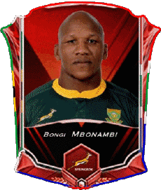 Sports Rugby - Joueurs Afrique du Sud Bongi Mbonamb 