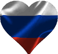 Fahnen Europa Russland Herz 