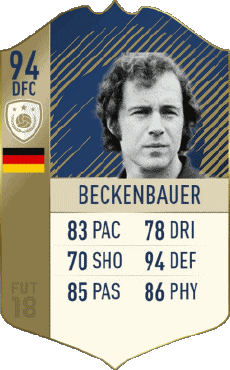 Multimedia Videogiochi F I F A - Giocatori carte Germania Franz Beckenbauer 