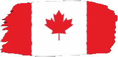 Drapeaux Amériques Canada Rectangle 