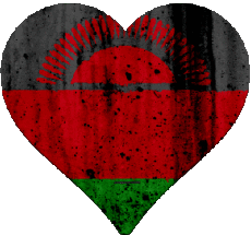 Flags Africa Malawi Heart 