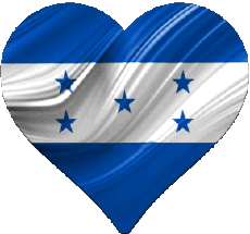 Flags America Honduras Heart 
