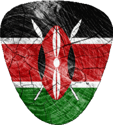 Fahnen Afrika Kenia Form 01 