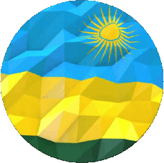 Fahnen Afrika Ruanda Runde 