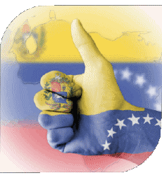 Banderas América Venezuela Plaza 