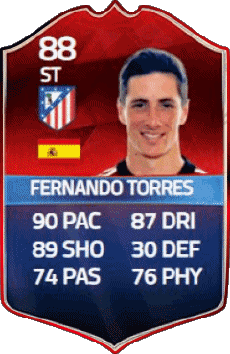 Multimedia Videospiele F I F A - Karten Spieler Spanien Fernando Torres 