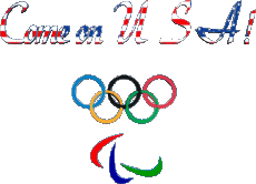 Messages Anglais Come on U.S.A Olympic Games 