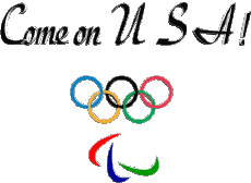 Messages Anglais Come on U.S.A Olympic Games 