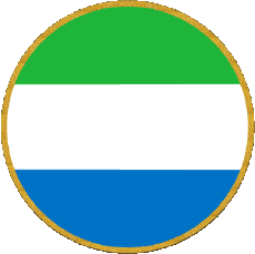 Bandiere Africa Sierra Leone Tondo 