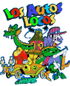 Multi Media Cartoons TV - Movies Wacky Races Spanish Logo 