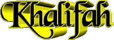 Nombre MASCULINO - Magreb Musulmán K Khalifah 