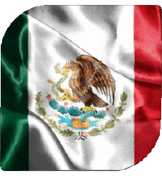 Bandiere America Messico Quadrato 