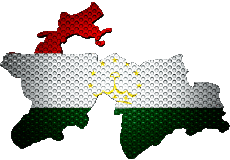Flags Asia Tajikistan Map 