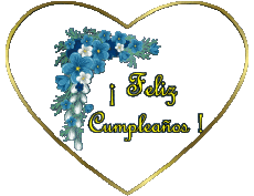 Nachrichten Spanisch Feliz Cumpleaños Floral 002 