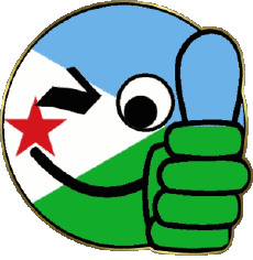 Drapeaux Afrique Djibouti Smiley - OK 