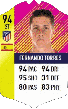 Multimedia Videospiele F I F A - Karten Spieler Spanien Fernando Torres 