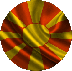 Drapeaux Europe Macédoine Rond 