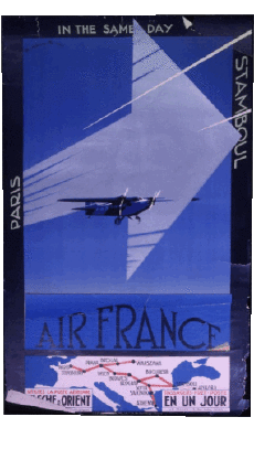 Humor - Fun ART Carteles retro - Marcas Air France 