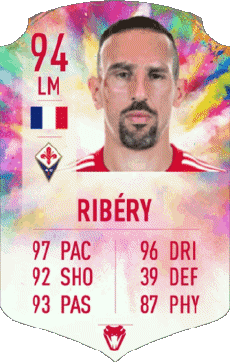 Multimedia Vídeo Juegos F I F A - Jugadores  cartas Francia Franck Ribéry 