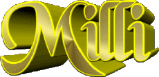 Vorname WEIBLICH  - UK - USA - IRL - AUS - NZ M Milli 