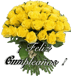 Mensajes Español Feliz Cumpleaños Floral 015 