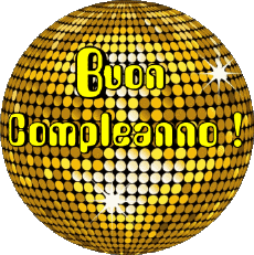 Messages Italian Buon Compleanno Astratto - Geometrico 013 