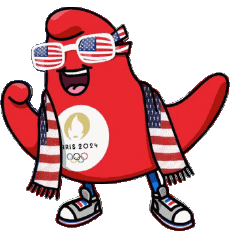 U.S.A-Sport Olympische Spiele Paris 2024 Unterstützer Amerika U.S.A