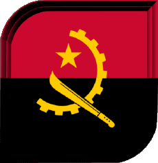 Drapeaux Afrique Angola Carré 