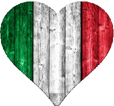 Bandiere Europa Italia Cuore 