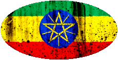 Bandiere Africa Etiopia Ovale 01 