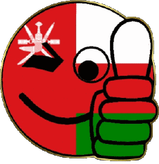 Banderas Asia Oman Smiley - OK 