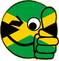 Drapeaux Amériques Jamaïque Smiley - OK 