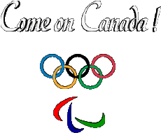 Mensajes Inglés Come on Canada Olympic Games 