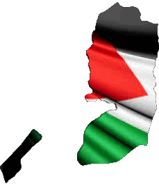Banderas Asia Palestina Mapa 