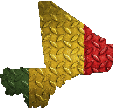 Drapeaux Afrique Mali Carte 