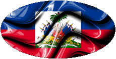 Bandiere America Haiti Ovale 
