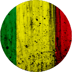 Drapeaux Afrique Mali Rond 