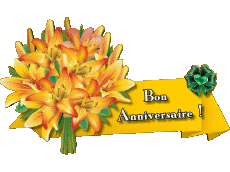 Messages Français Bon Anniversaire Floral 008 