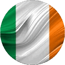 Drapeaux Europe Irlande Rond 