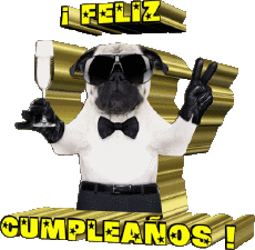 Messages Espagnol Feliz Cumpleaños Animales 001 