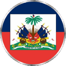 Flags America Haiti Rond 
