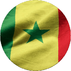 Bandiere Africa Senegal Tondo 