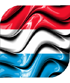 Bandiere Europa Lussemburgo Quadrato 