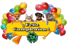 Mensajes Español Feliz Cumpleaños Animales 007 