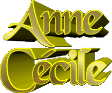 Nome FEMMINILE - Francia A Composto Anne Cécile 