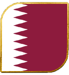 Bandiere Asia Qatar Quadrato 