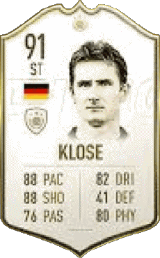 Multimedia Videospiele F I F A - Karten Spieler Deutschland Miroslav Klose 