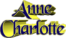 First Names FEMININE - France A Composed Anne Charlotte 